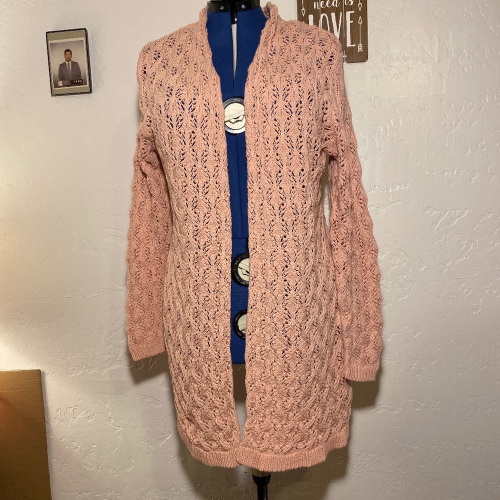 Leo & Nicole open front sweater, size large
